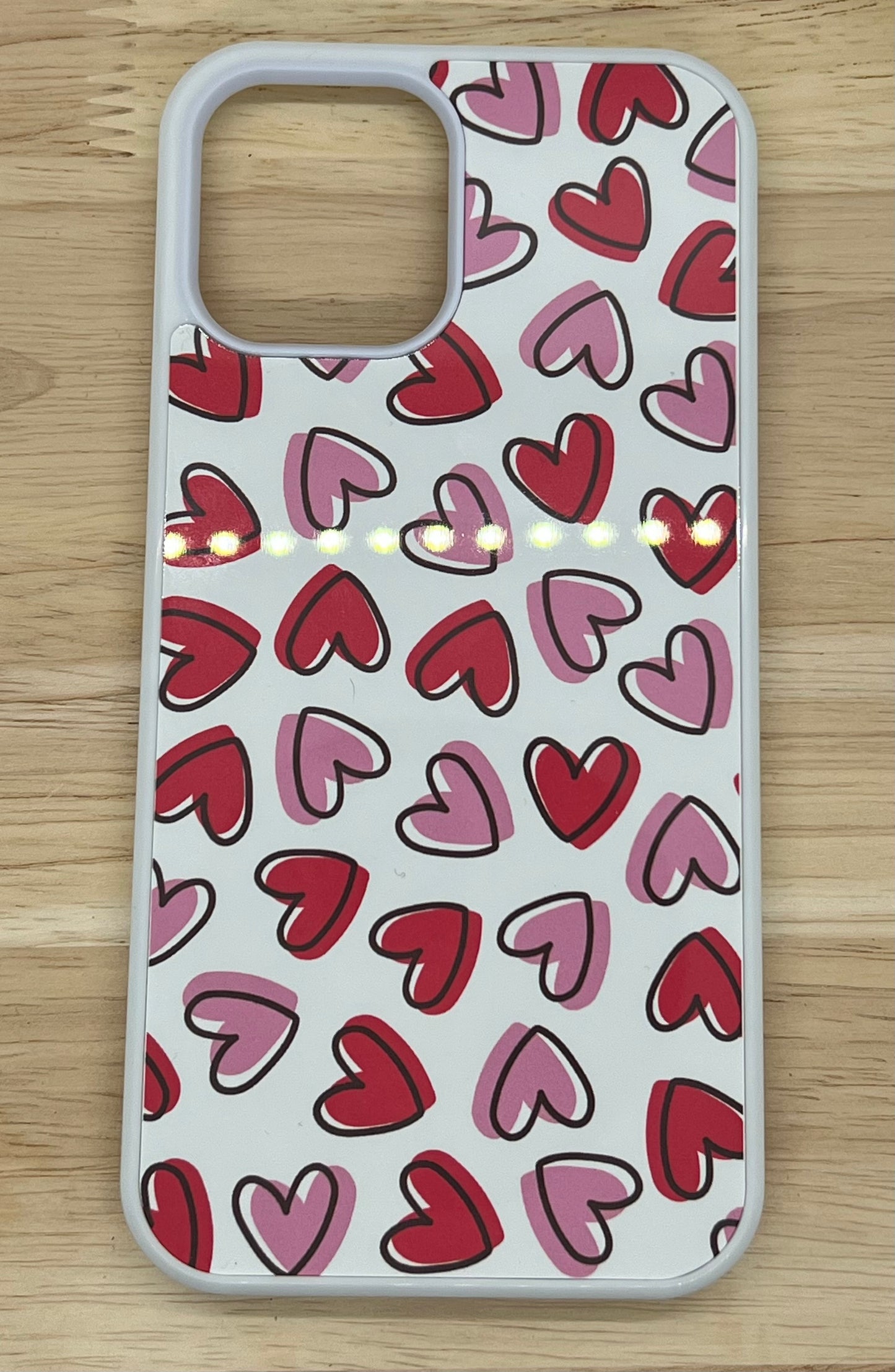 Red and Pink Hearts Phone Case