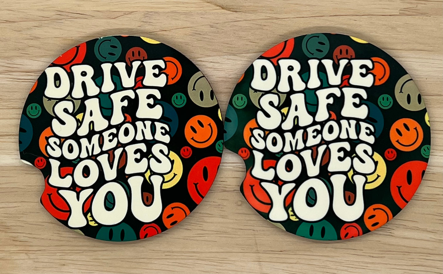 Drive Safe Car Coasters