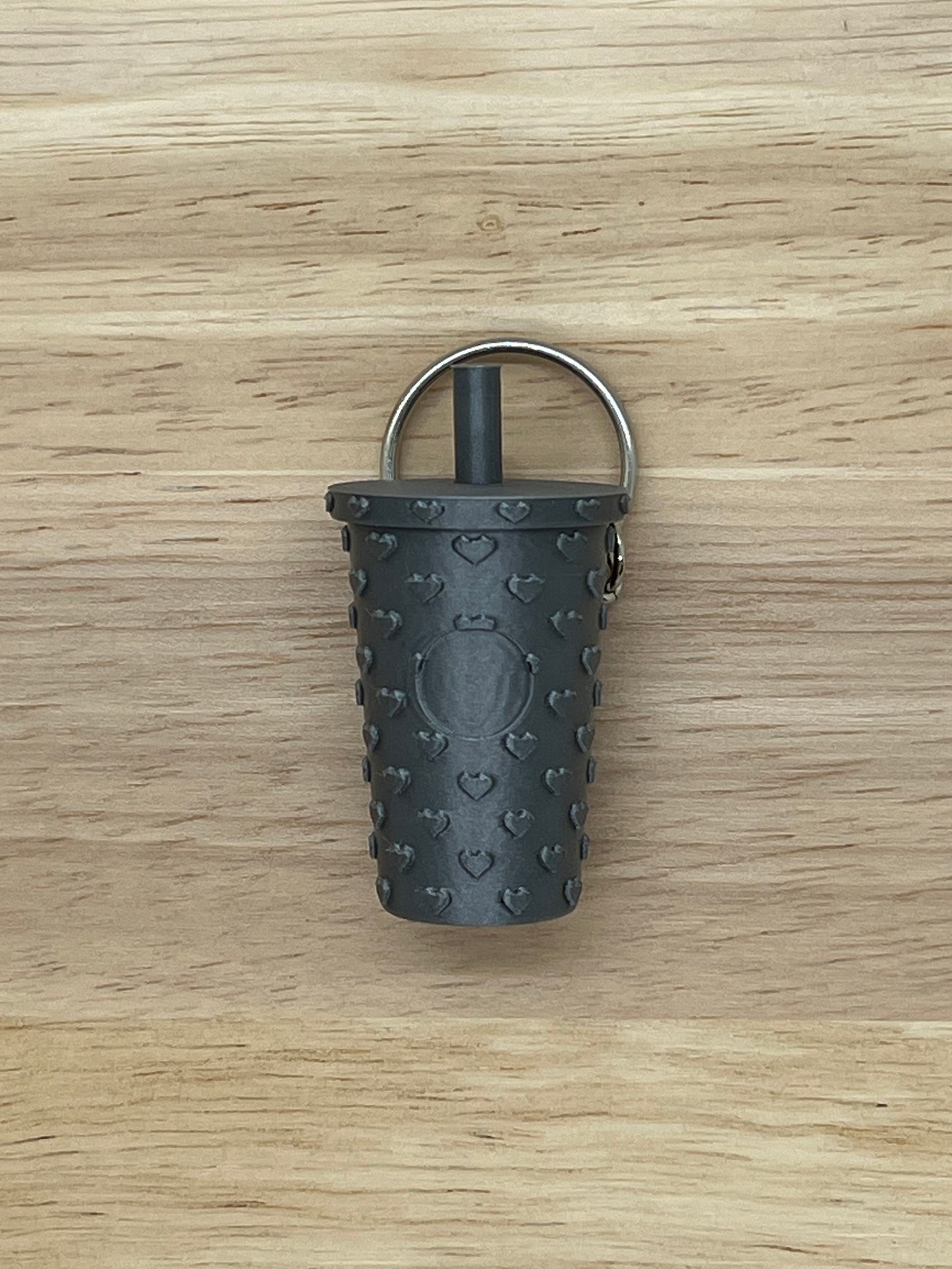 Studded Hearts Tumbler Keychain