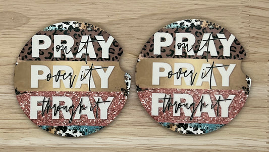 Pray Car Coasters