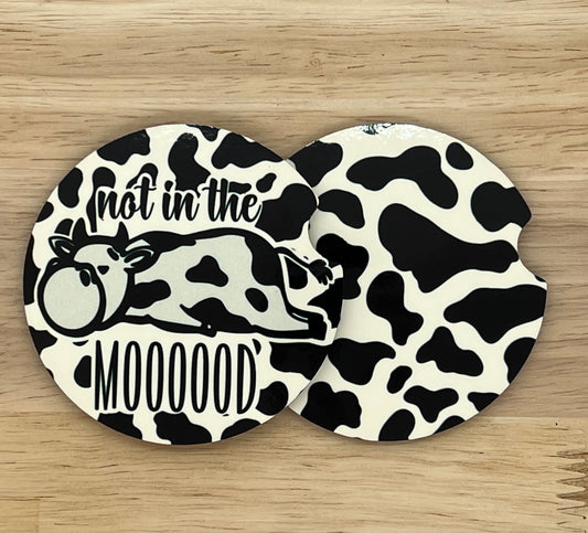 Not in the Mood Car Coasters