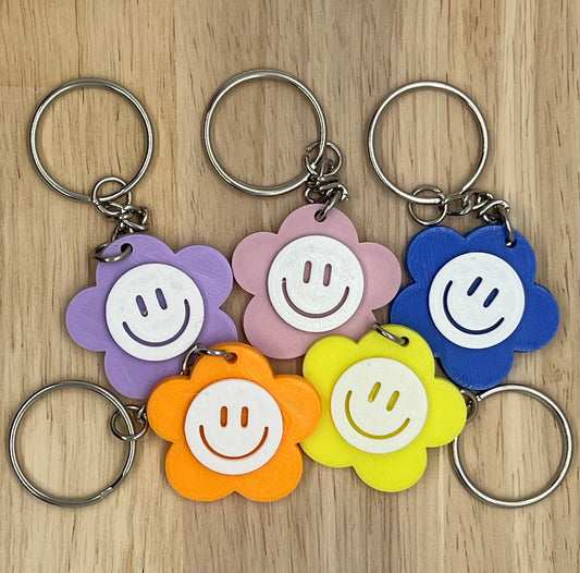 Happy Daisy Keychain