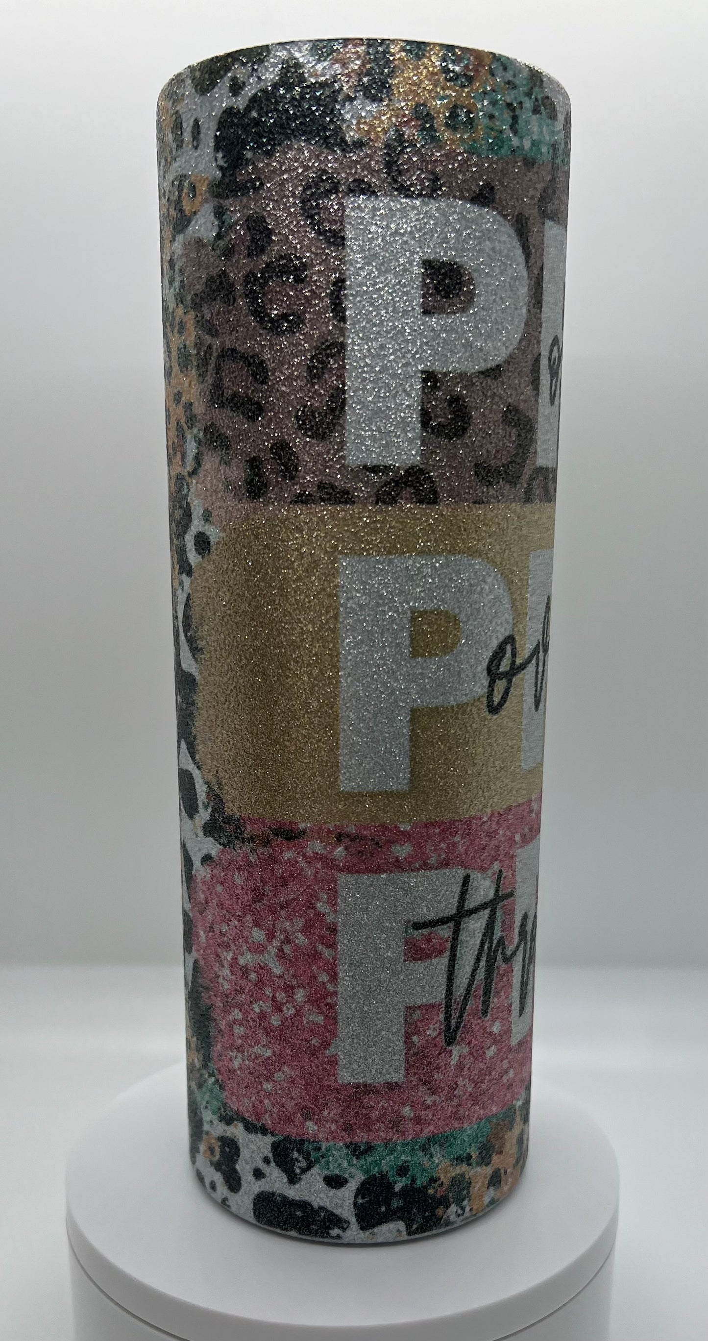 Pray 20oz Glitter Tumbler