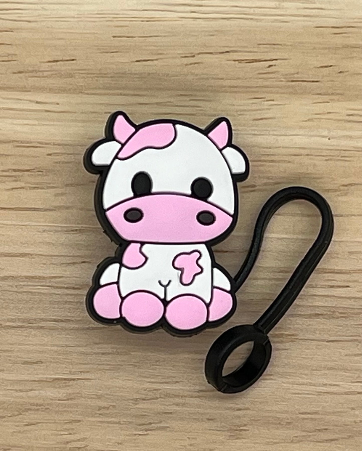 Pink Cow Straw Topper