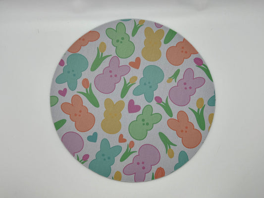 Bunny & Floral Mousepad