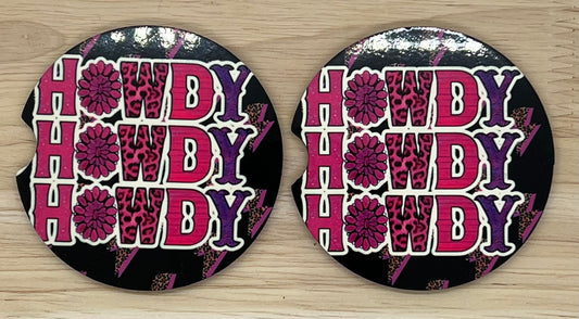 Howdy Car Coasters