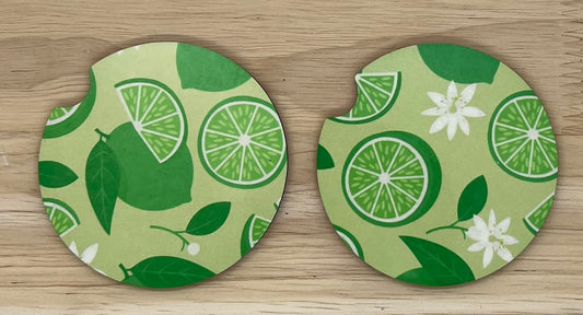 Lime Car Coasters