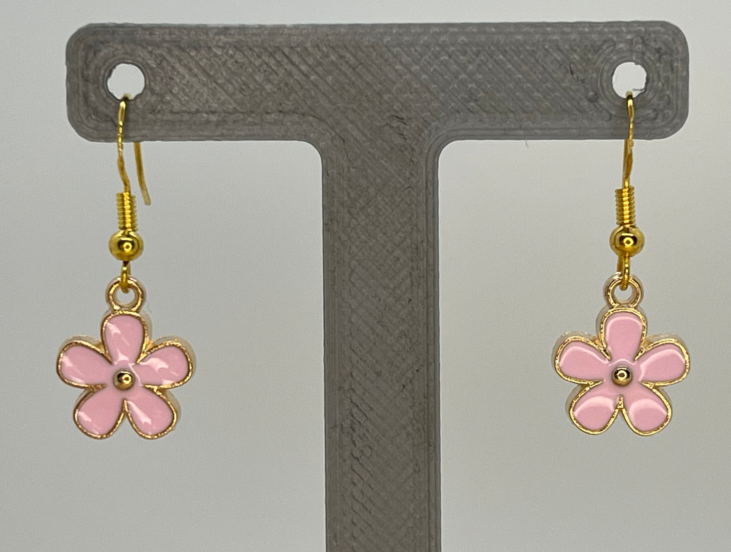 Pink Daisy Earrings