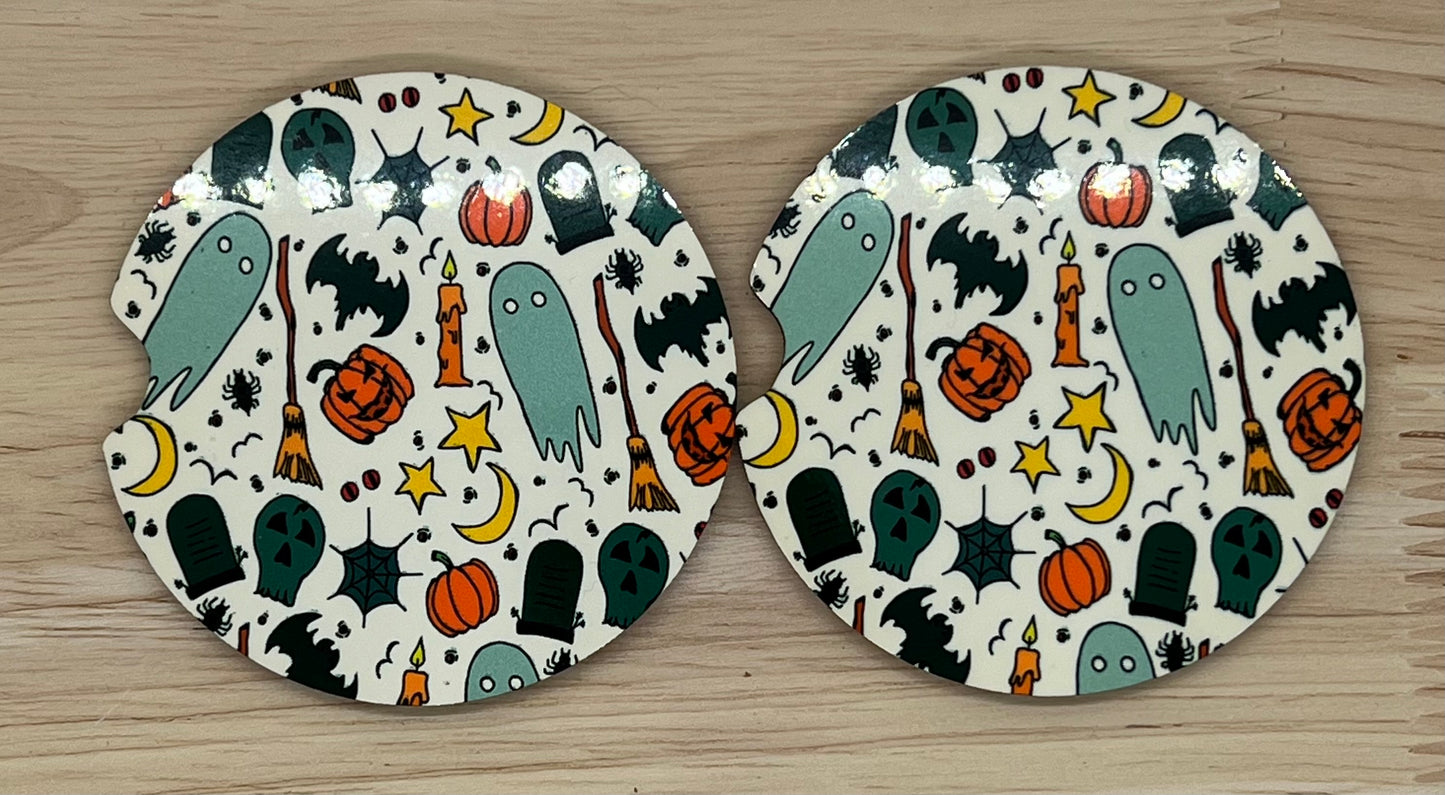 Halloween Car Coasters